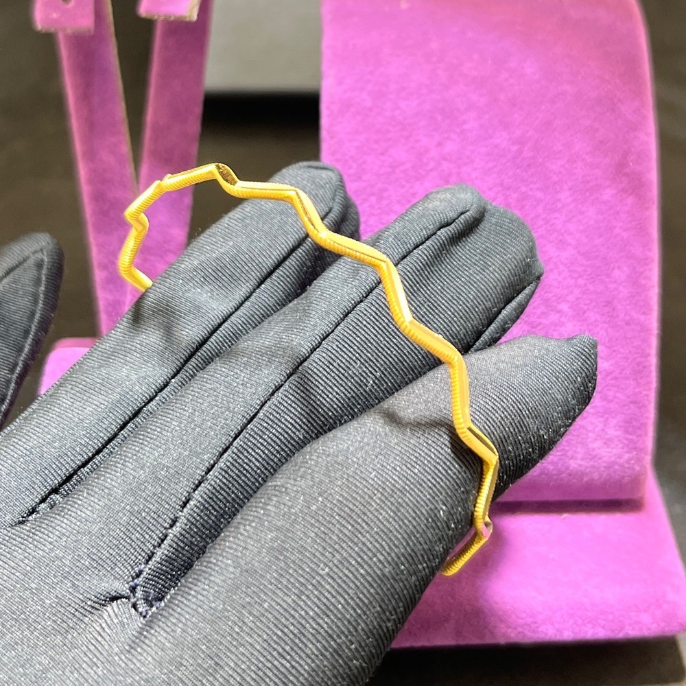 22 Ayar Altın Bilezik Paksoy Kuyumculuk Zizak Ajda Model 10.00gr Kadın Hediye - BZ01388