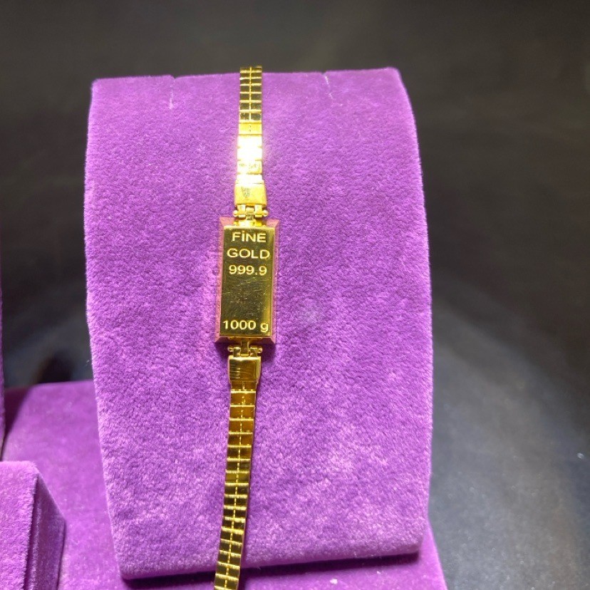 22 Ayar Altın Bileklik Külçe 10.23gr 20.cm - F00043