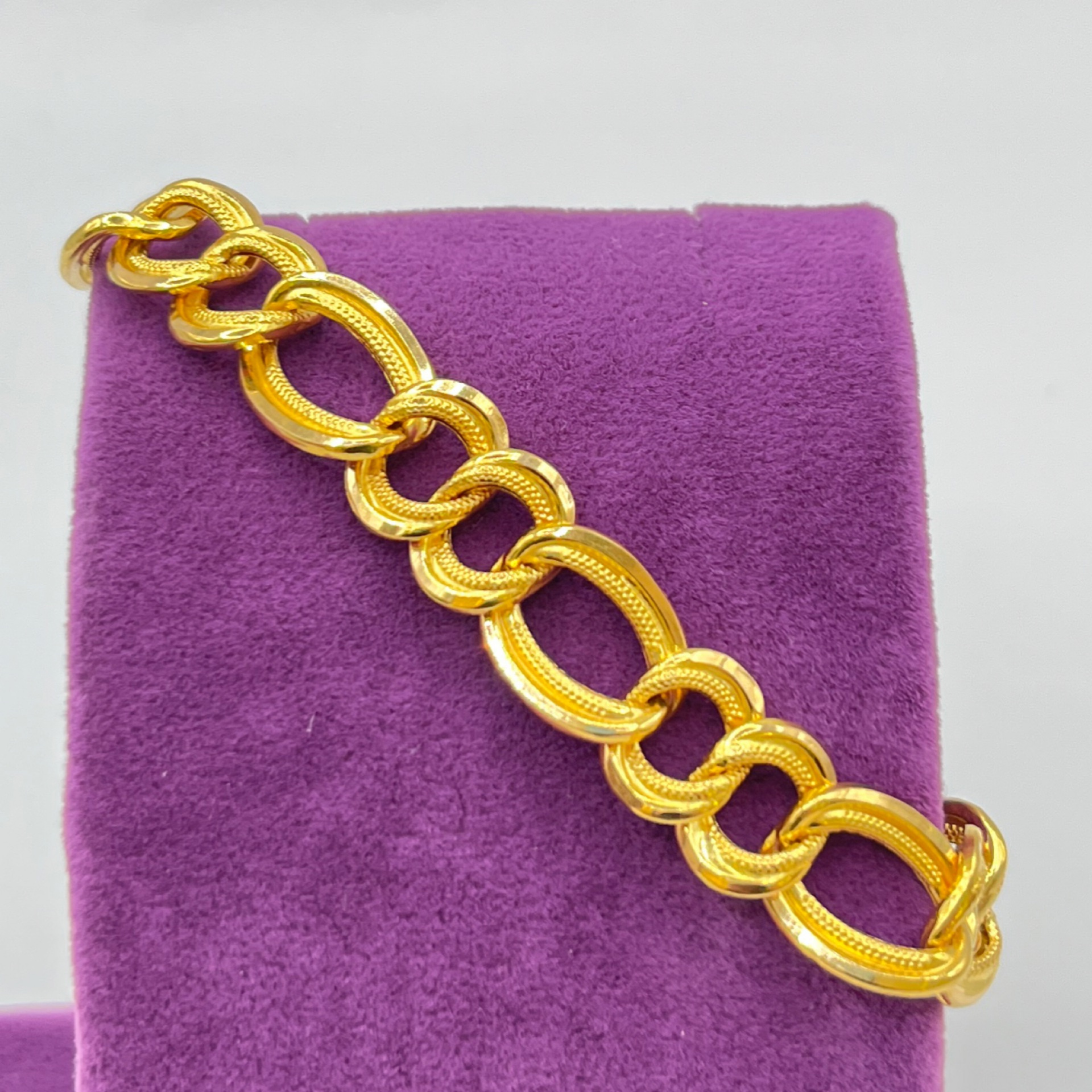 Samanyolu Altın Bileklik 22 Ayar 11.83gr 19 CM - F00045 - Fotoğraf 5