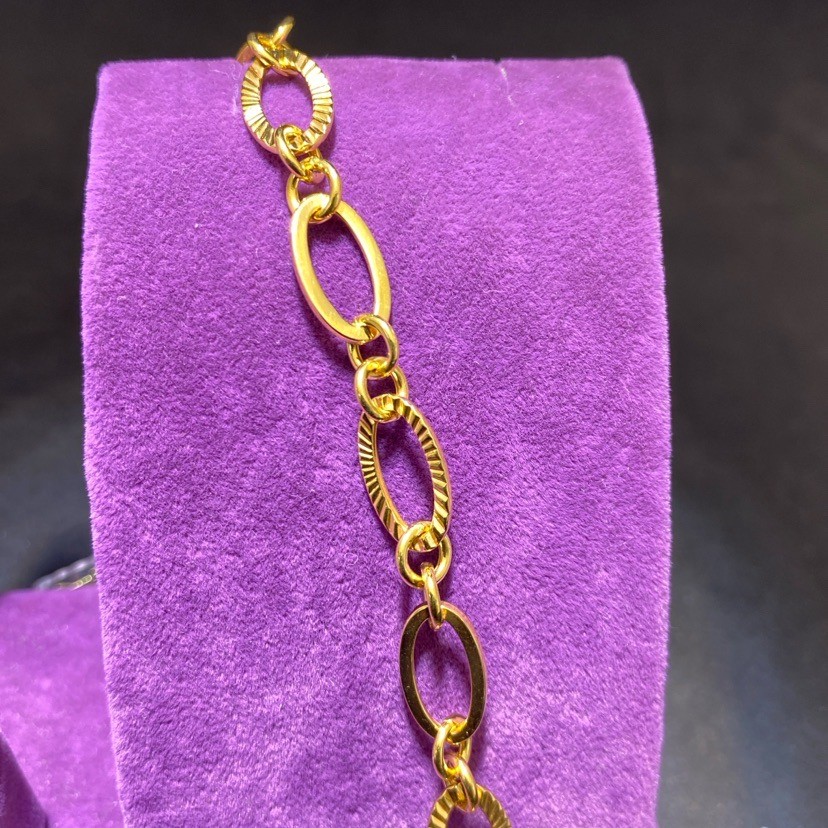 22 Ayar Altın Bileklik Klasik 6.39gr 20.cm - F00049