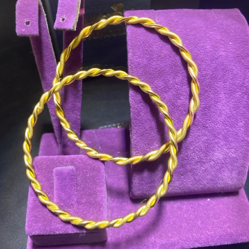 22 Ayar Altın Bilezik Kıvırcık 22.29gr - BZ01392