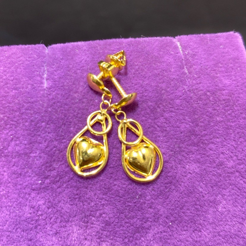 22 Ayar Altın Küpe Sallantılı 1.11gr - K01051