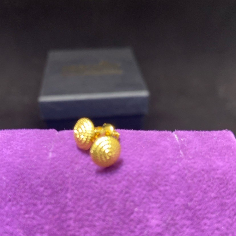 22 Ayar Altın Küpe parmak izi 0.72gr - K01057