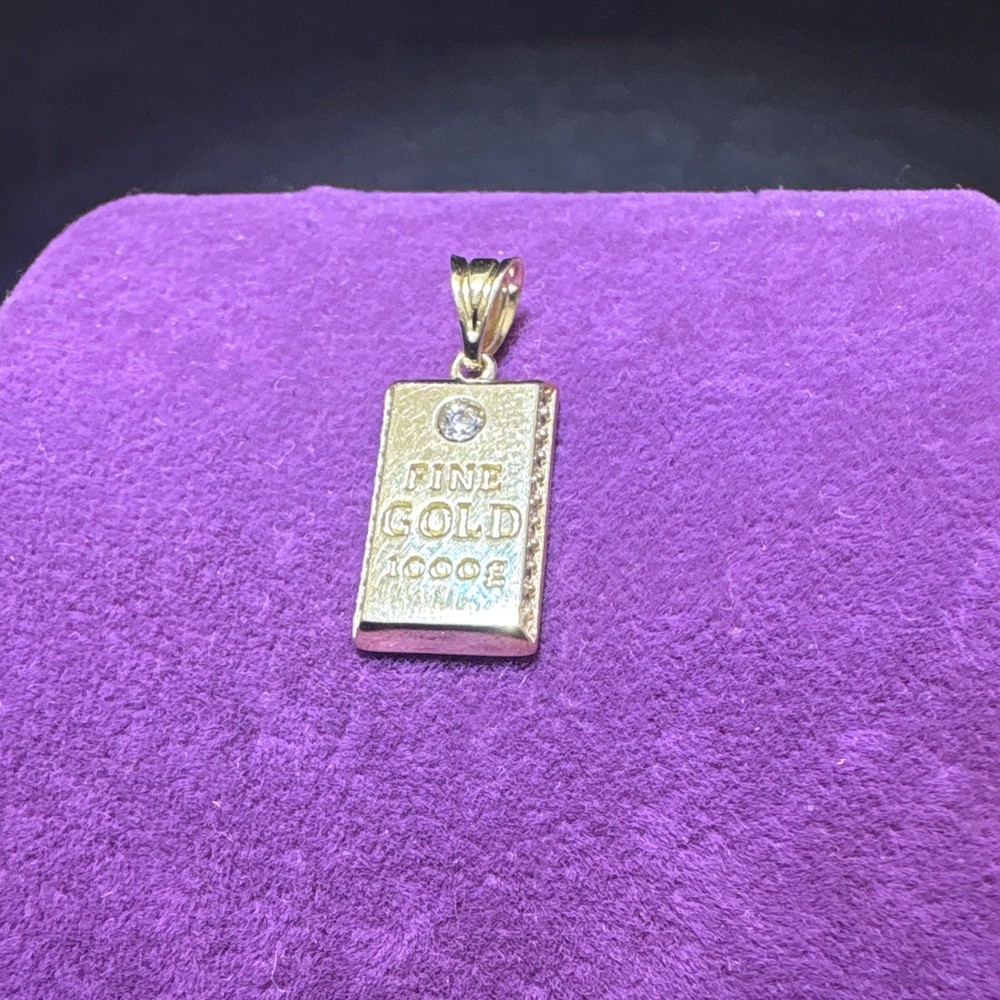 14 Ayar Altın Kolye Külçe 1.55gr - Z00089