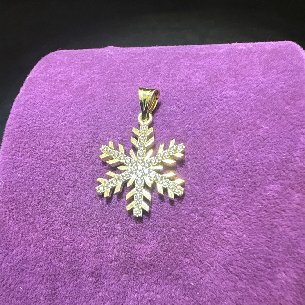 14 Ayar Altın Kolye Kar Tanesi 1.67gr - Z00093