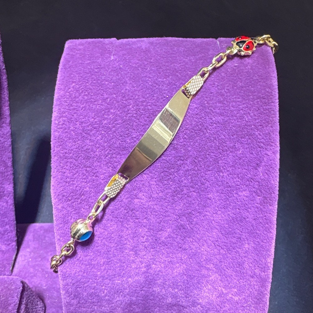 14 Ayar Altın Bileklik nazar boncuklu 2.81gr 15 CM - F00060