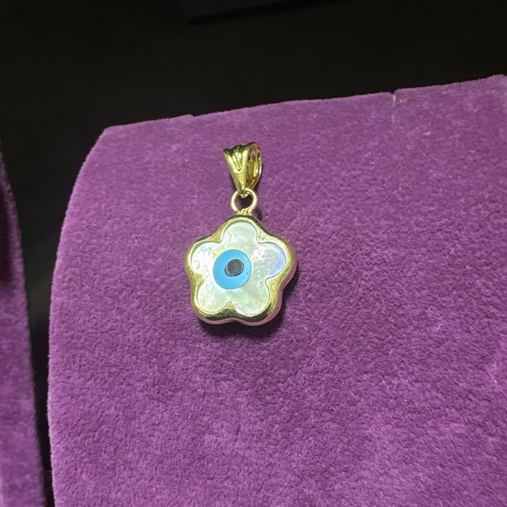 14 Ayar Altın Kolye Nazar Boncuklu 1.15gr - Z00096