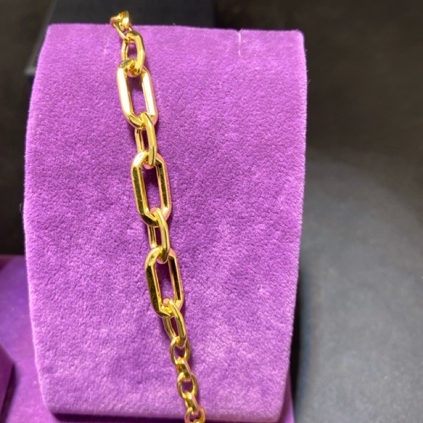 22 Ayar Altın Bileklik italyan model ataç 5.01gr 18 - F00065