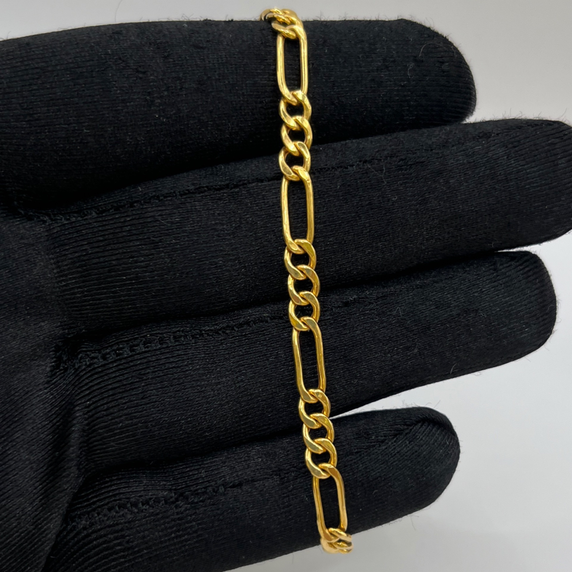 İtalyan Model Ataç Altın Bileklik 22 Ayar 3.37gr 19 CM - F00069 - Fotoğraf 1