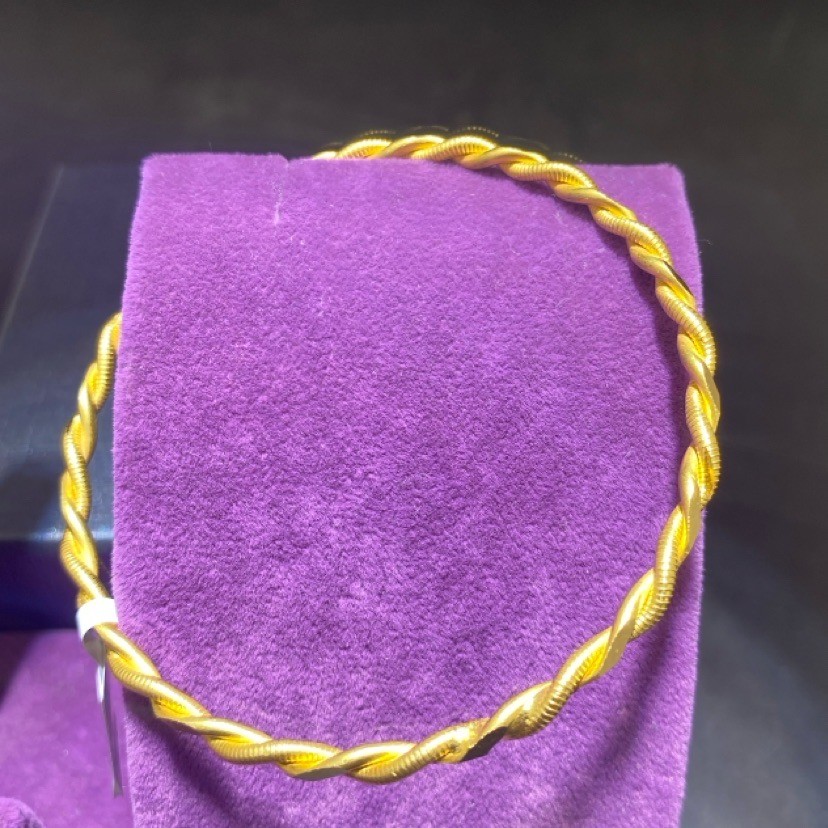 22 Ayar Altın Bilezik Kıvırcık 18.11gr - BZ01403