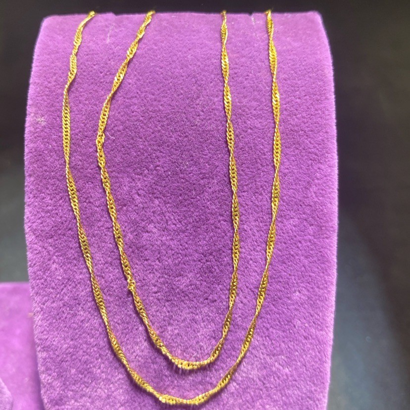 22 Ayar Altın Kolye si̇ngapur 3.30gr - Z00099