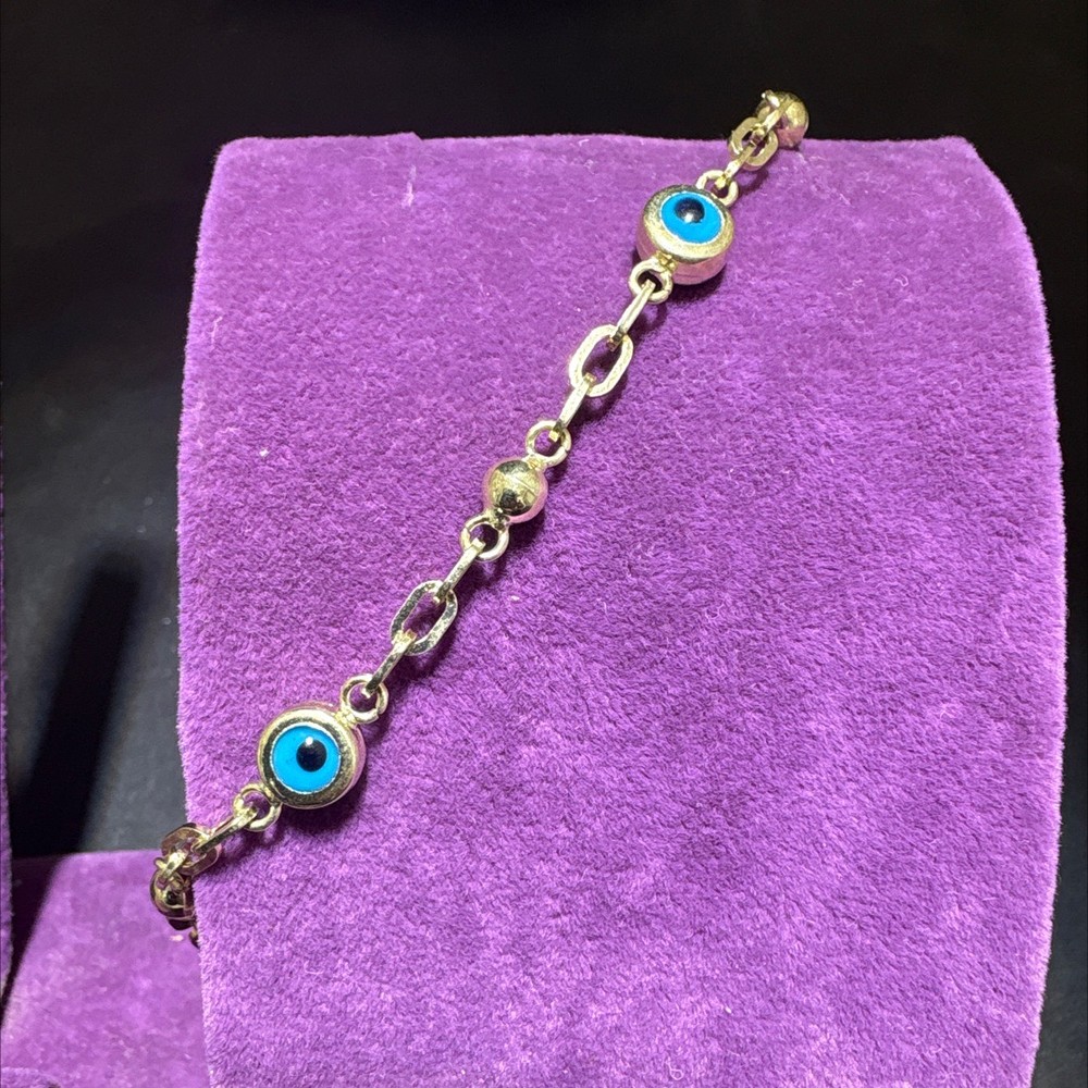 14 Ayar Altın Bileklik göz 4.17gr 19 CM - F00074