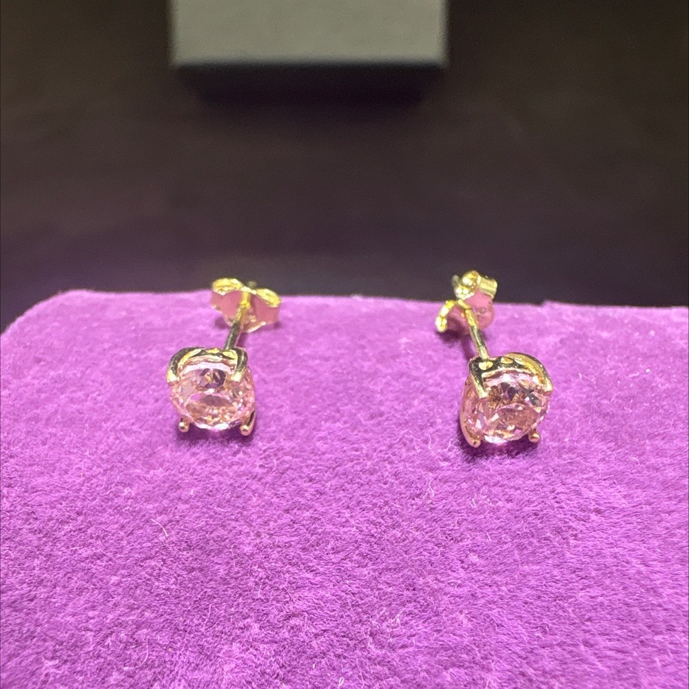 14 Ayar Altın Küpe Tek Taş 1.29gr - K01087