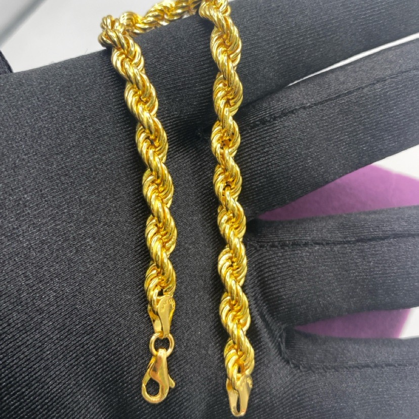 22 Ayar Altın Bileklik halat bi̇lekli̇k 7.79gr 19.5 CM - F00076 - Fotoğraf 2
