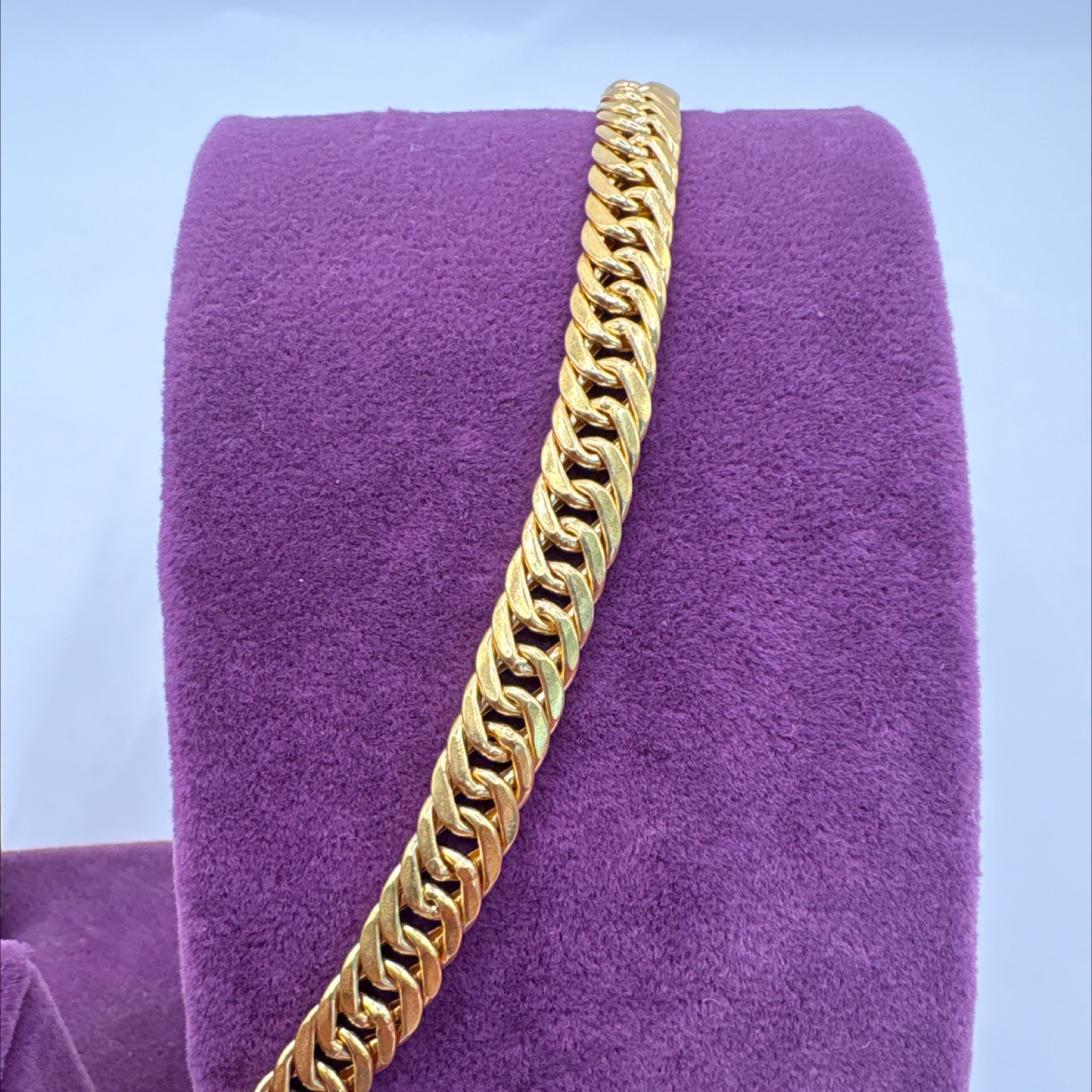 22 Ayar Altın Bileklik kartiyel bileklik 7.63gr 18.5 CM - F00078 - Fotoğraf 1