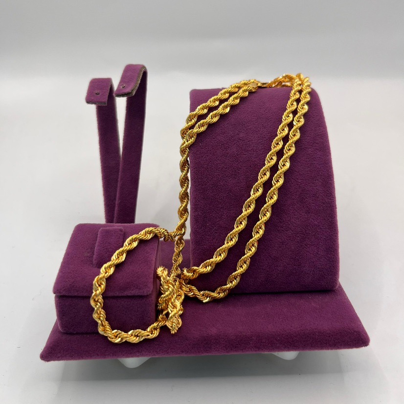 22 Ayar Altın Kolye Halat Kolye 10.43gr 61CM - Z00107