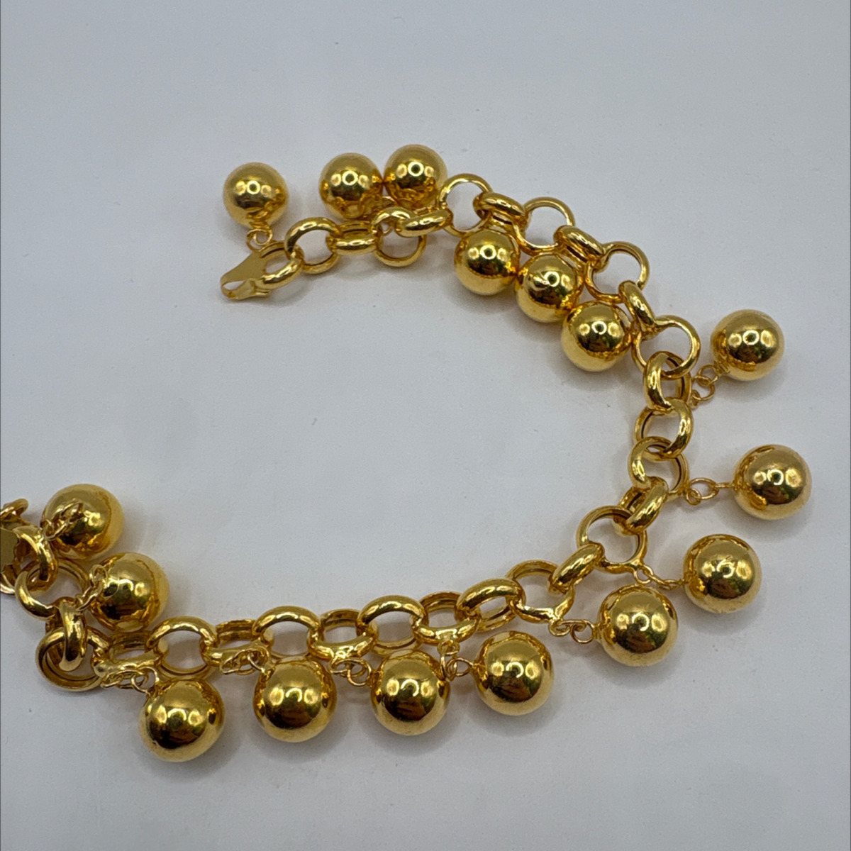 22 Ayar Altın Bileklik Tohumlu Toplu 19.92gr 20 CM - F00093 - Fotoğraf 3