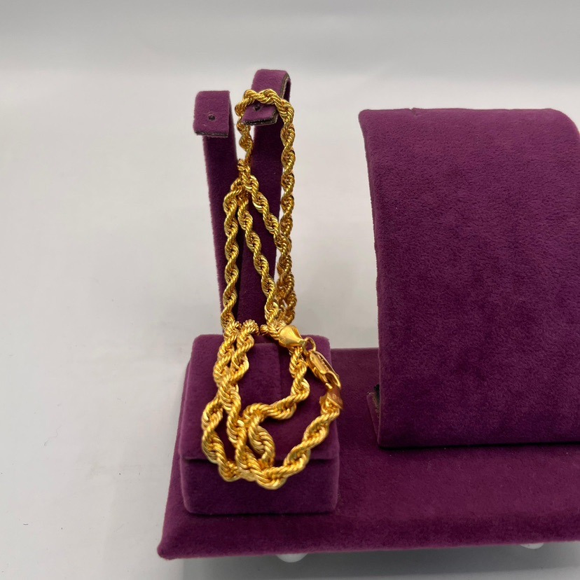 22 Ayar Altın Kolye Halat 4.30gr 55 CM - Z00120 - Fotoğraf 2