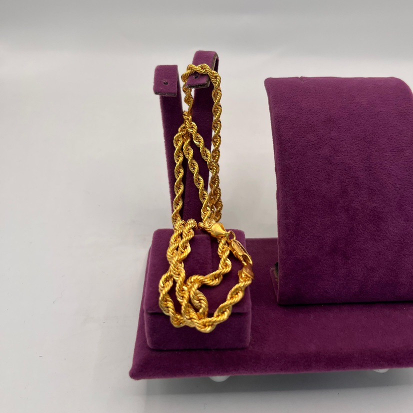 22 Ayar Altın Kolye Halat 11.75gr 75 CM - Z00123 - Fotoğraf 2