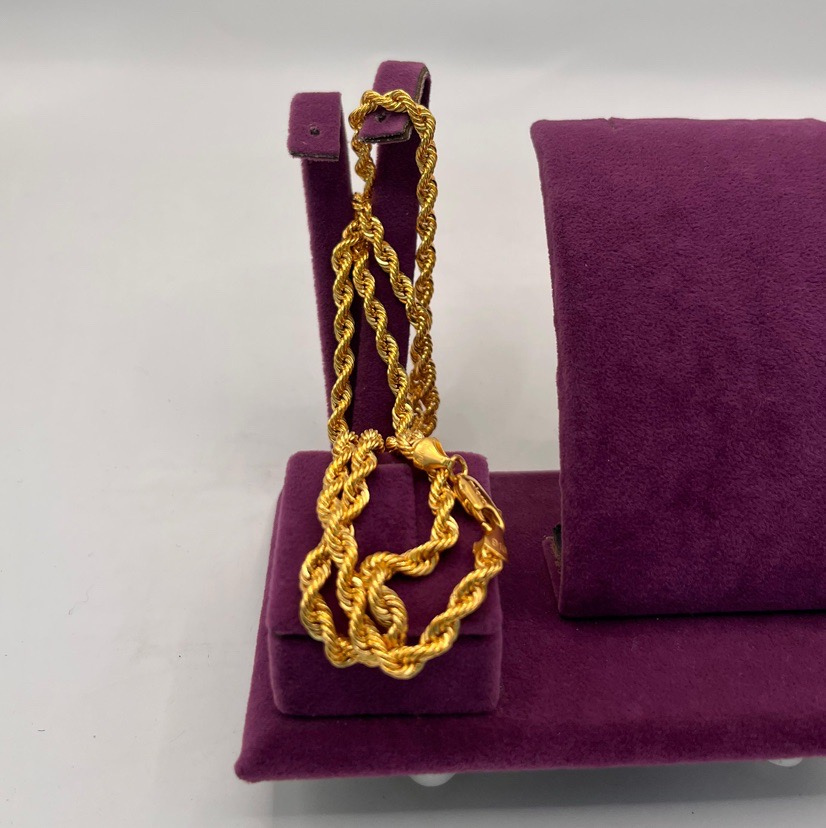 22 Ayar Altın Kolye Halat 3.84gr 50 CM - Z00127 - Fotoğraf 2