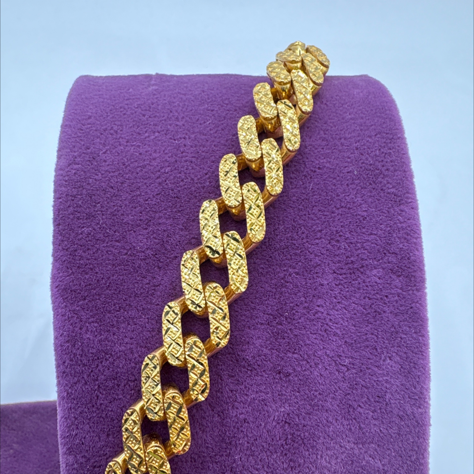 22 Ayar Altın Bileklik gurmet 23.49gr 20 CM - F00095 - Fotoğraf 1