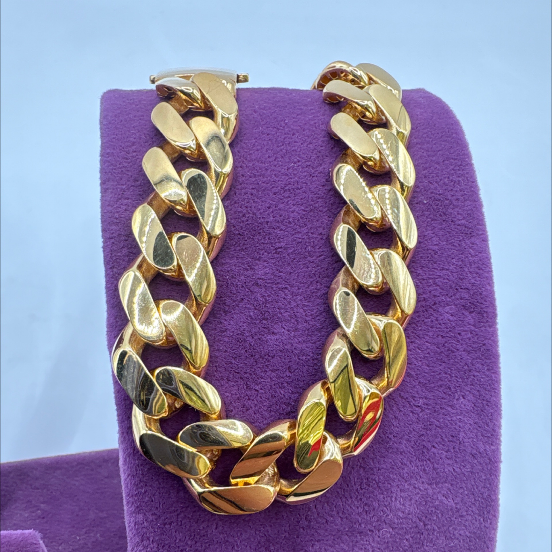 22 Ayar Altın Bileklik Gurmet 21.35gr 20 CM - F00097 - Fotoğraf 2