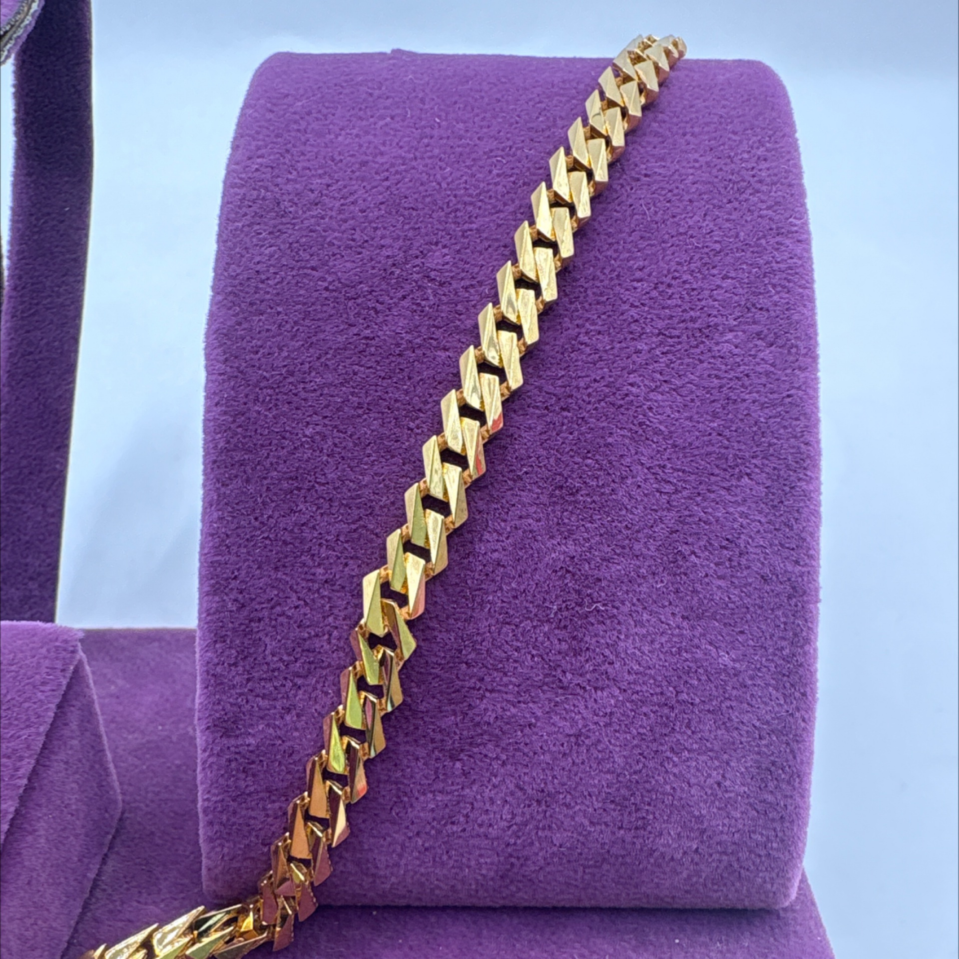 22 Ayar Altın Bileklik gurmet 8.64gr 19 CM - F00101 - Fotoğraf 1