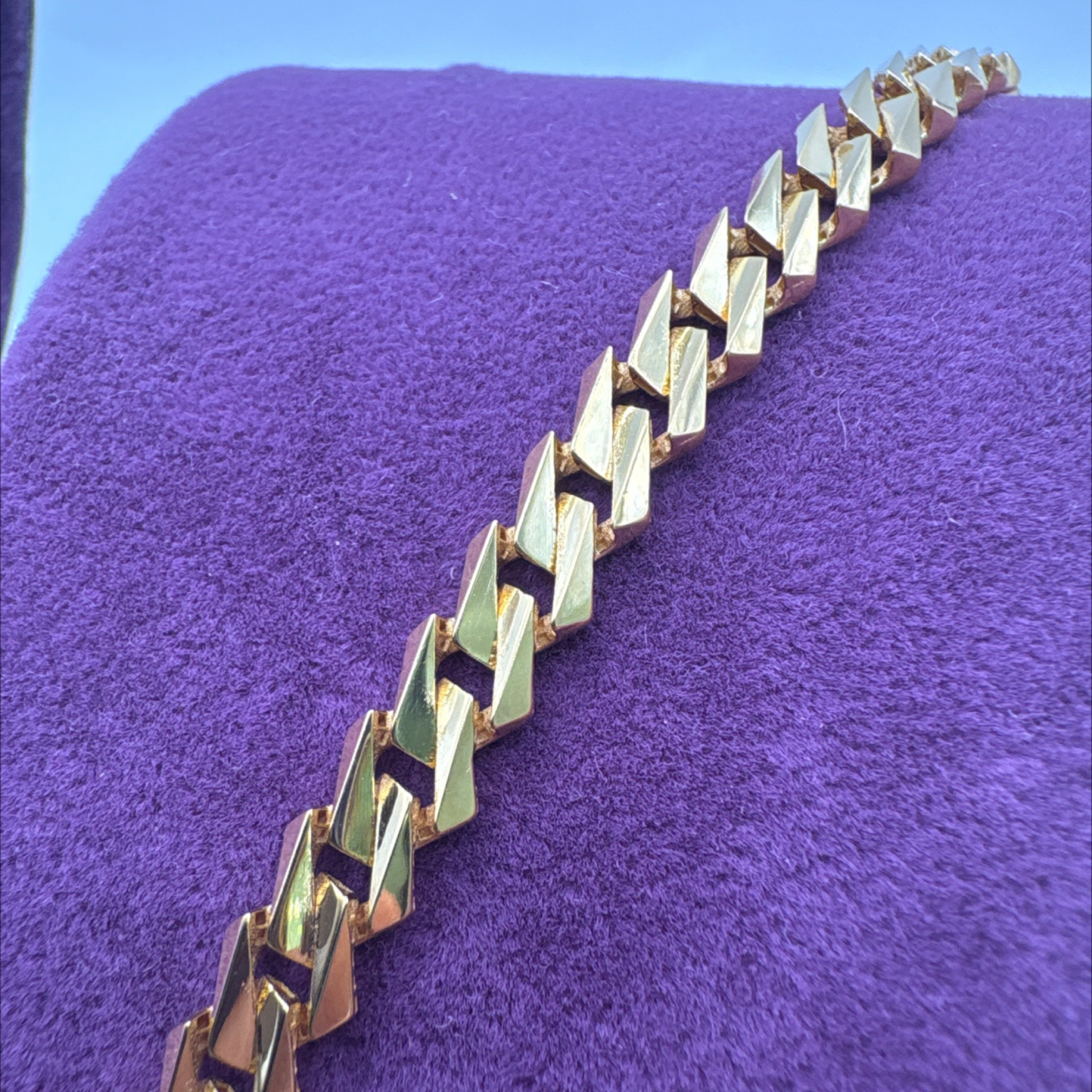 22 Ayar Altın Bileklik gurmet 8.64gr 19 CM - F00101 - Fotoğraf 2