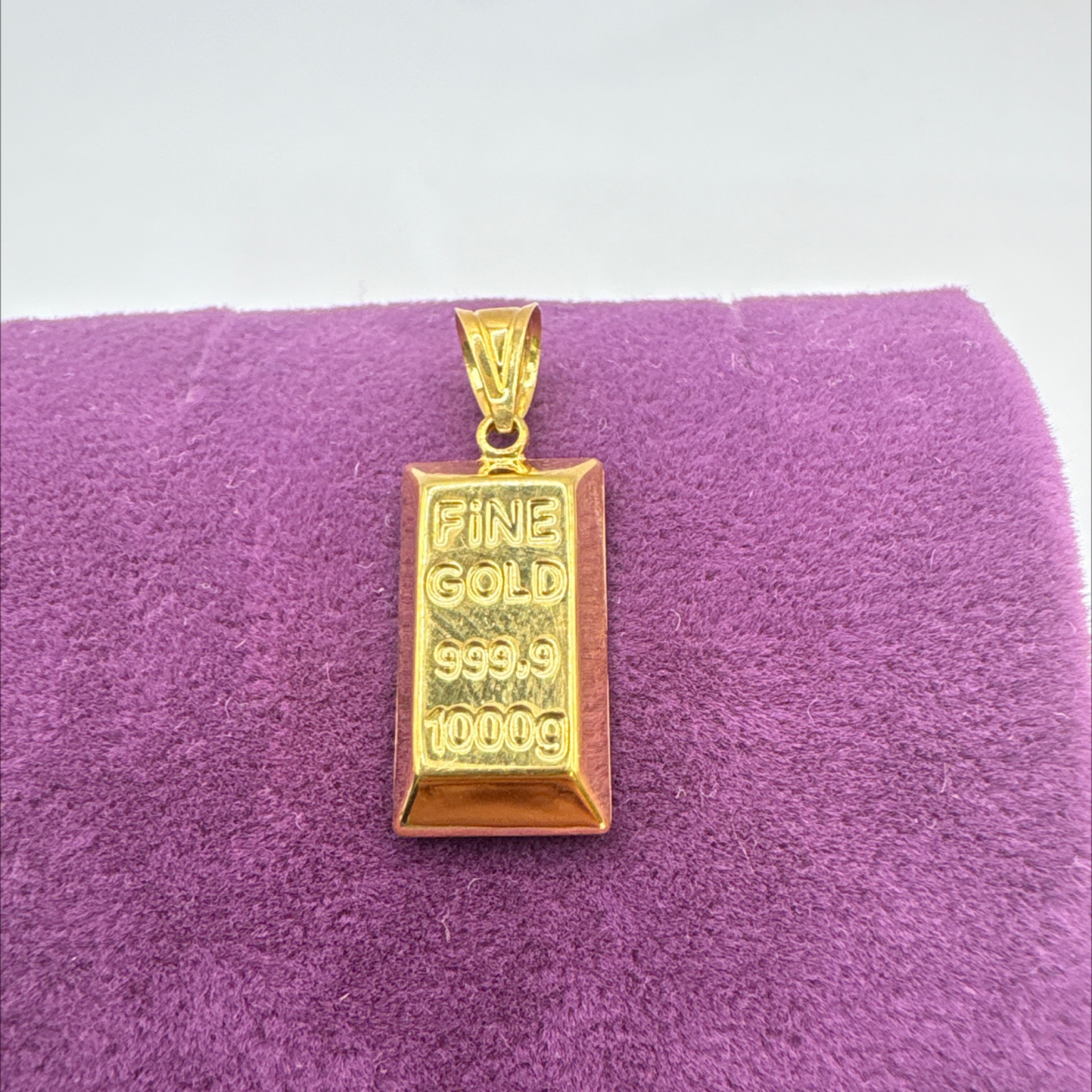 22 Ayar Altın Kolye Külçe 1.56gr - Z00129 - Fotoğraf 1