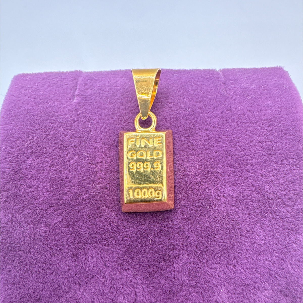 22 Ayar Altın Kolye Ucu külçe 1.99gr - Z00131