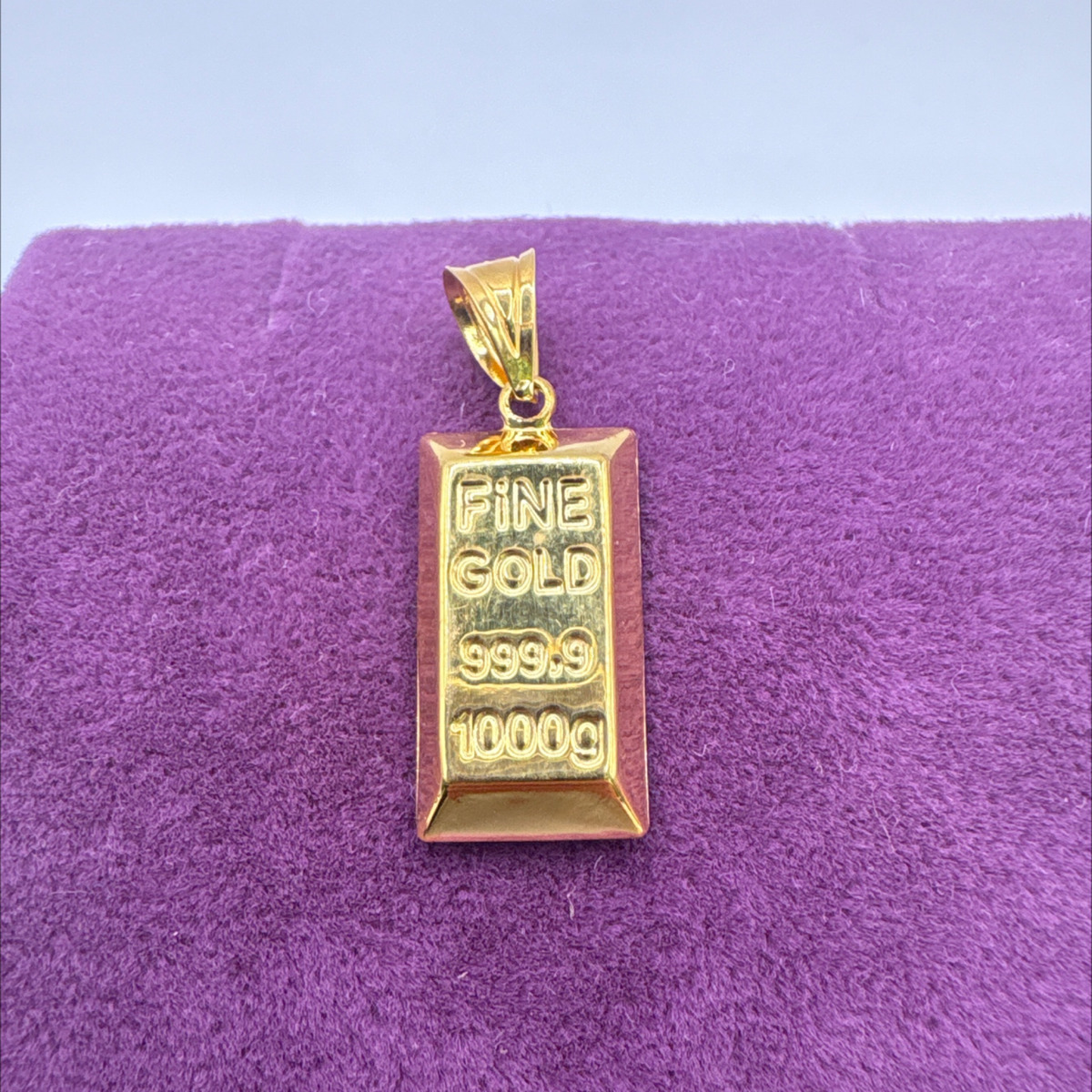 22 Ayar Altın Kolye Ucu külçe 1.57gr - Z00133