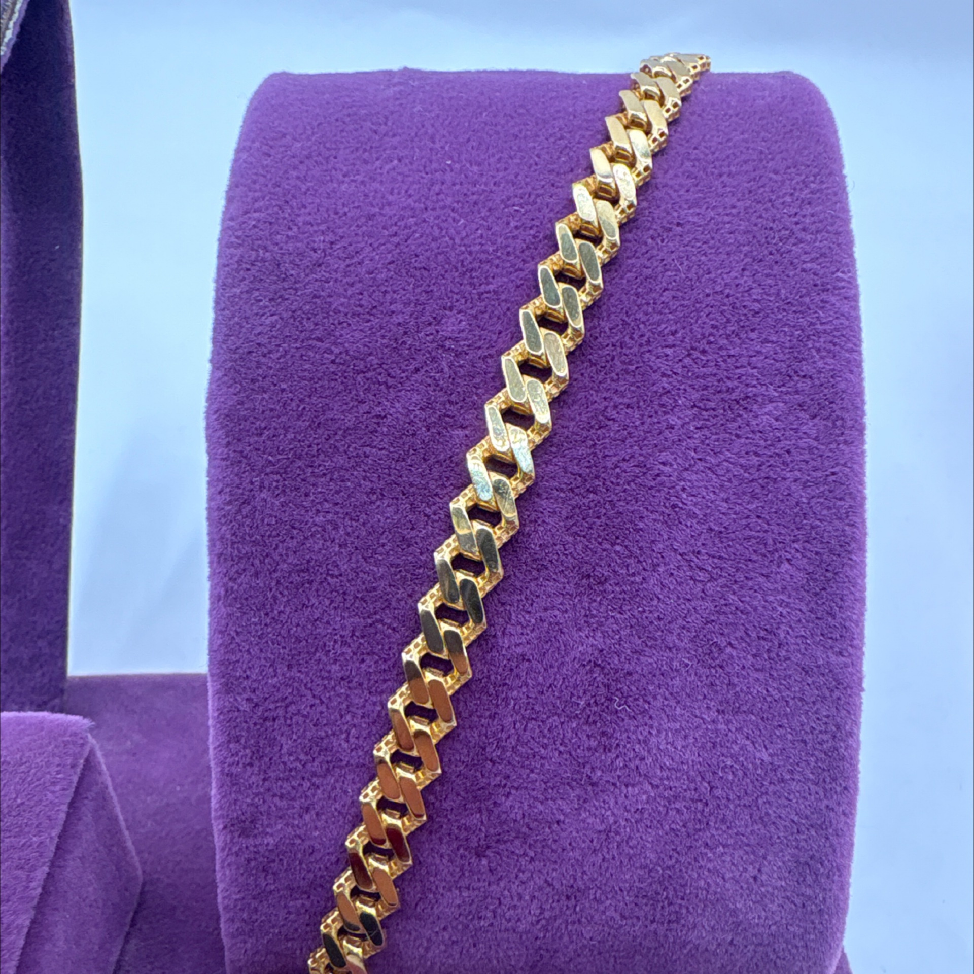 22 Ayar Altın Bileklik gurmet 8.69gr 17 CM - F00104 - Fotoğraf 1