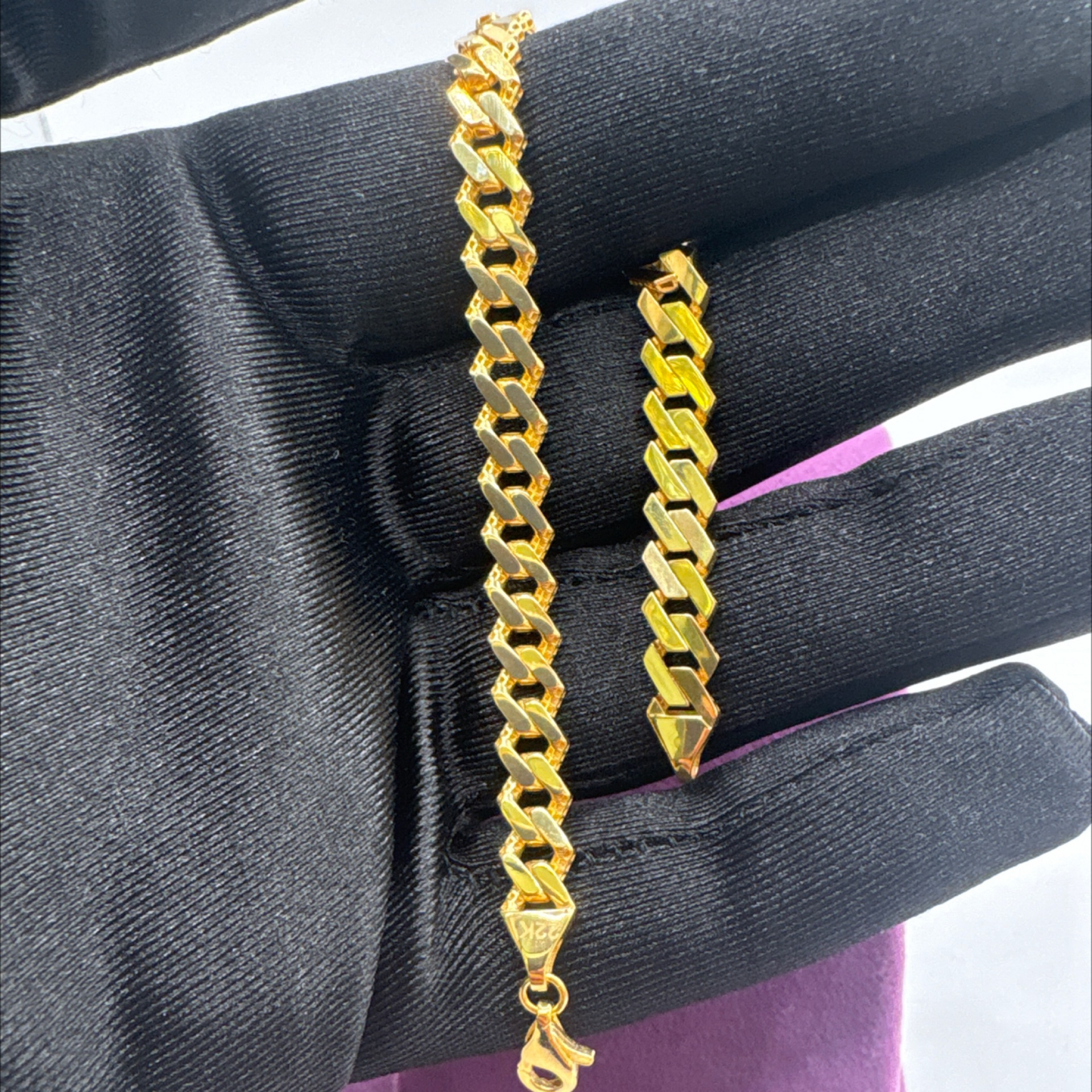 22 Ayar Altın Bileklik gurmet 8.69gr 17 CM - F00104 - Fotoğraf 3
