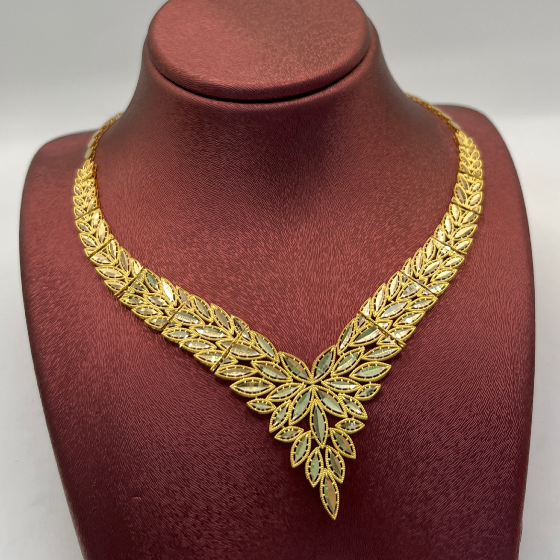 22 Ayar Altın Set Başak Akıtma Tarzı 18.28gr - SE00022 - Fotoğraf 1