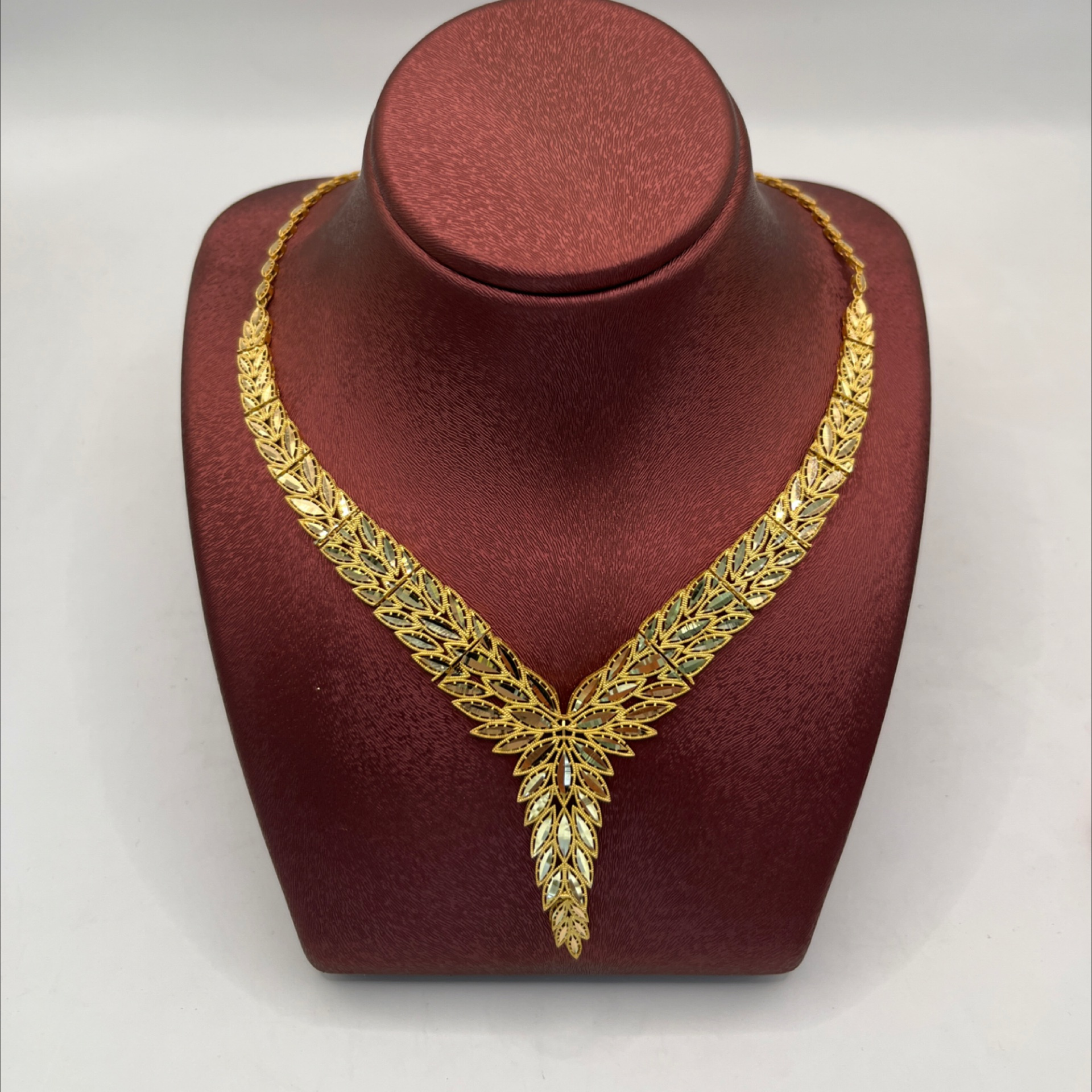 22 Ayar Altın Set Başak Sıralı Yaldızlı 19.93gr - SE00024 - Fotoğraf 2