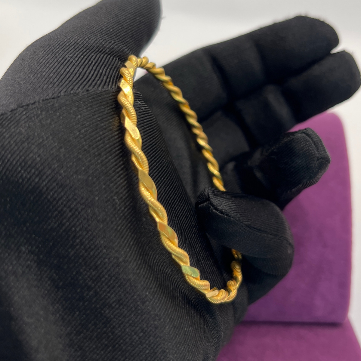 22 Ayar Altın Bilezik kvırcık 20.18gr - BZ01427 - Fotoğraf 3
