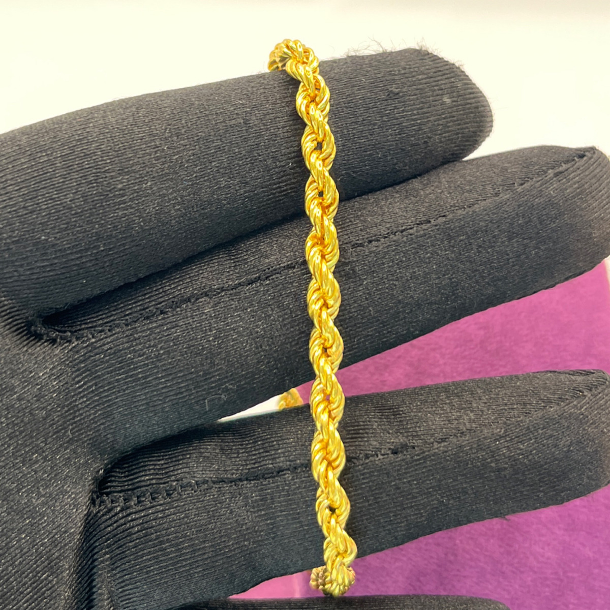 22 Ayar Altın Bileklik Halat 4.88gr 19 CM - F00108 - Fotoğraf 2
