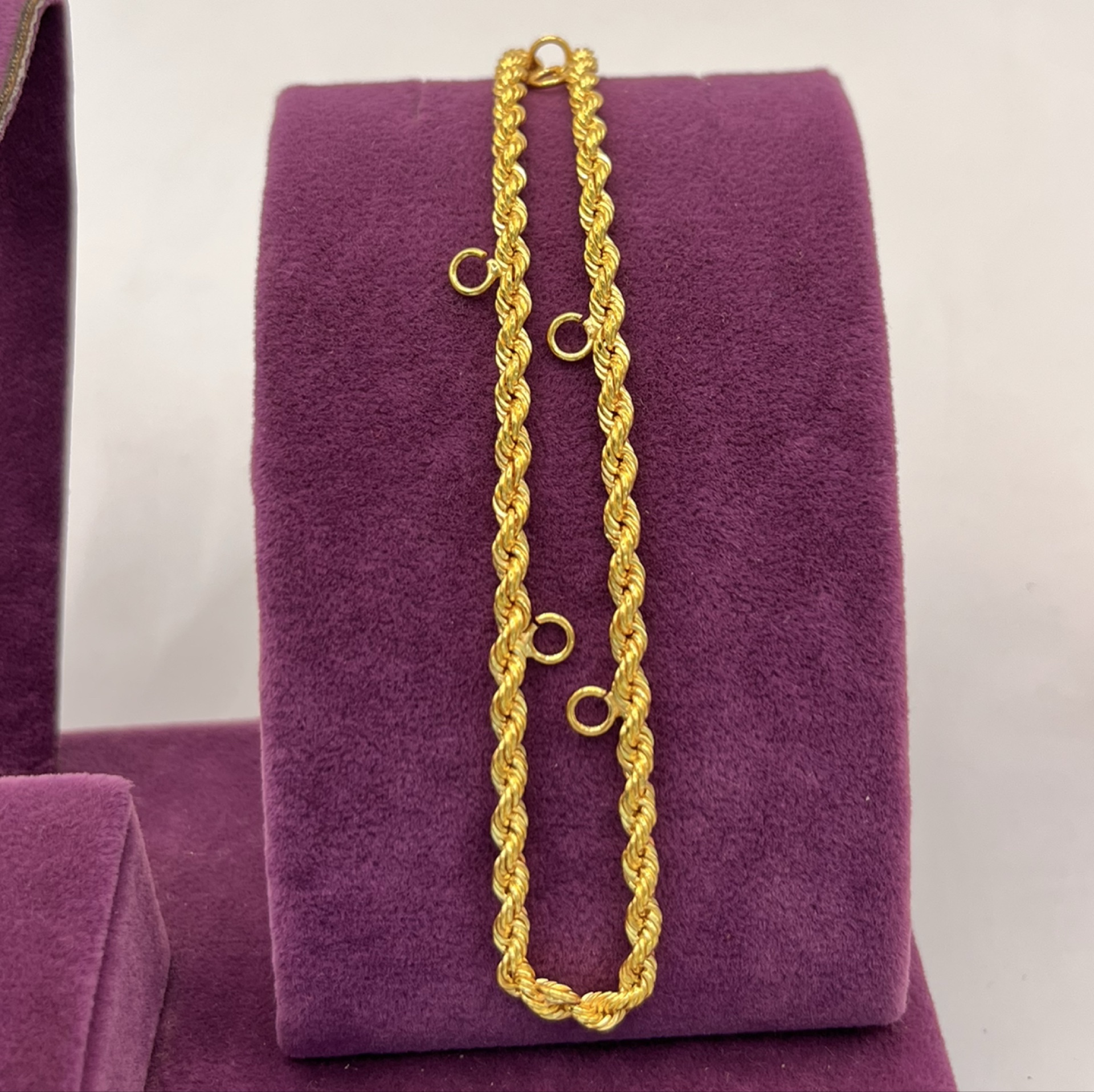 22 Ayar Altın Kolye halat 11.34gr 65 CM - Z00134 - Fotoğraf 3