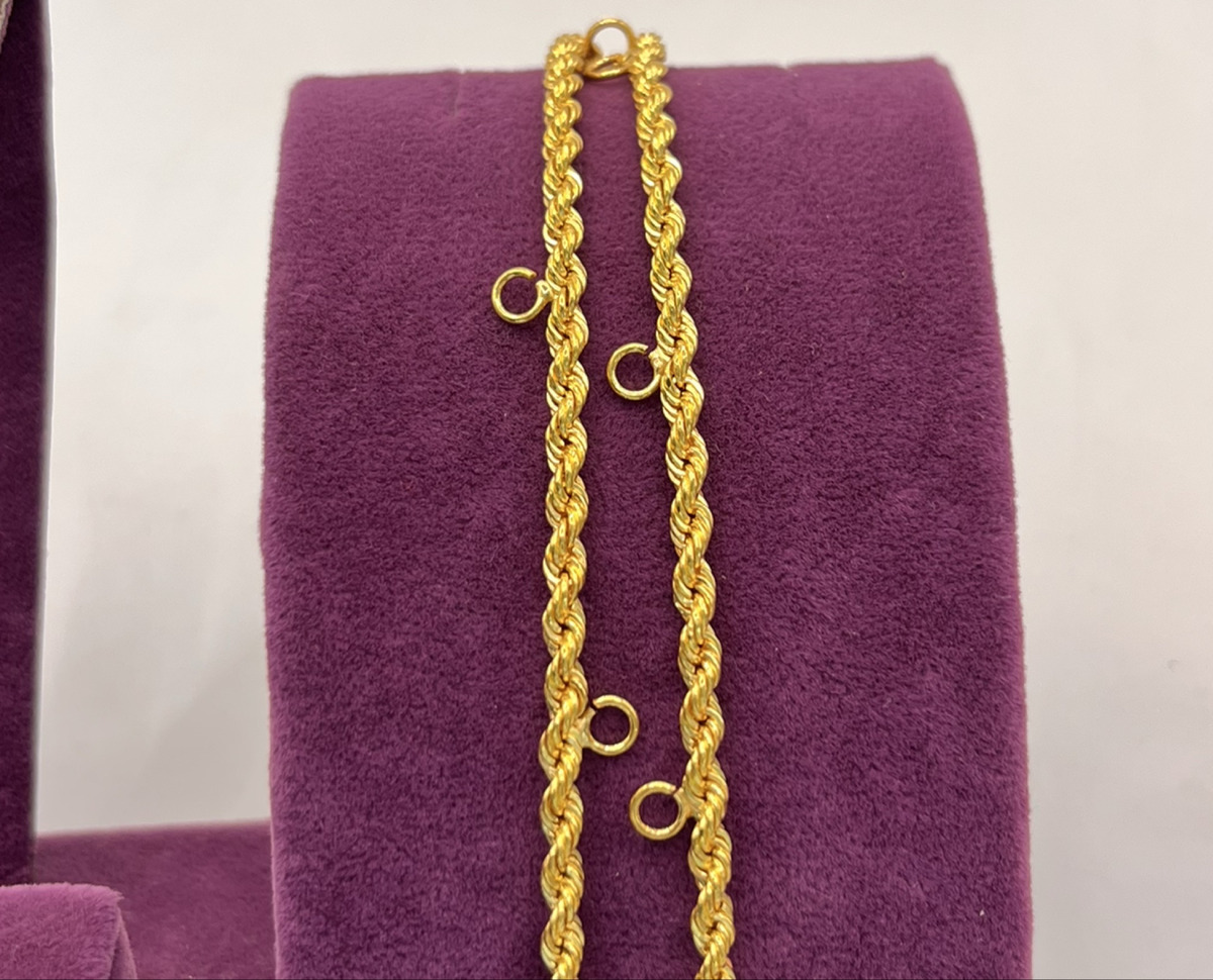 22 Ayar Altın Kolye halat 7.88gr 60 CM - Z00136 - Fotoğraf 3