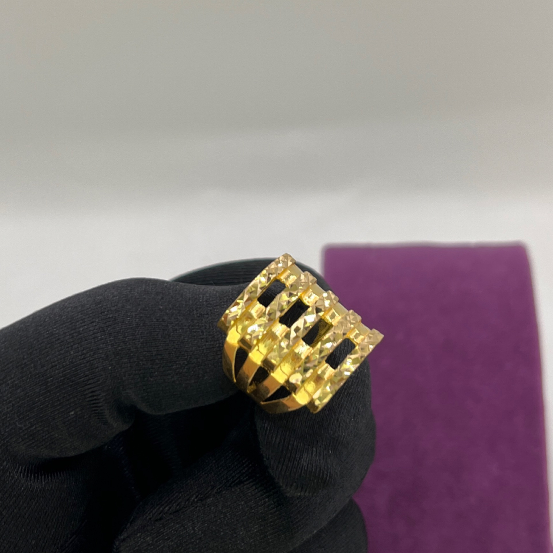 22 Ayar Altın Yüzük Kaburga 6.77gr - Y01200 - Fotoğraf 4