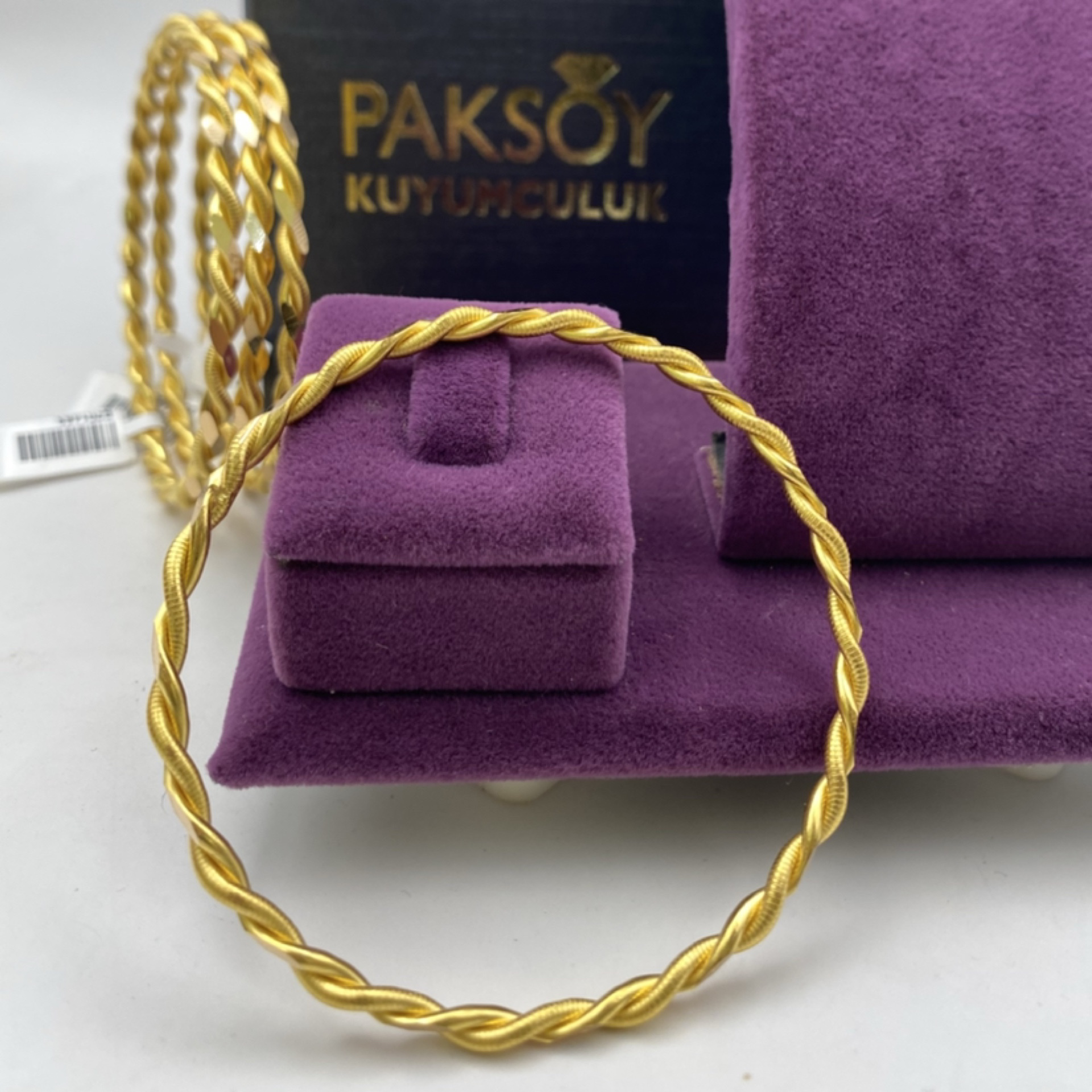 22 Ayar Altın Bilezik Kıvırcık Burma Kıvrım Burma 25.81gr - BZ01477 - Fotoğraf 1