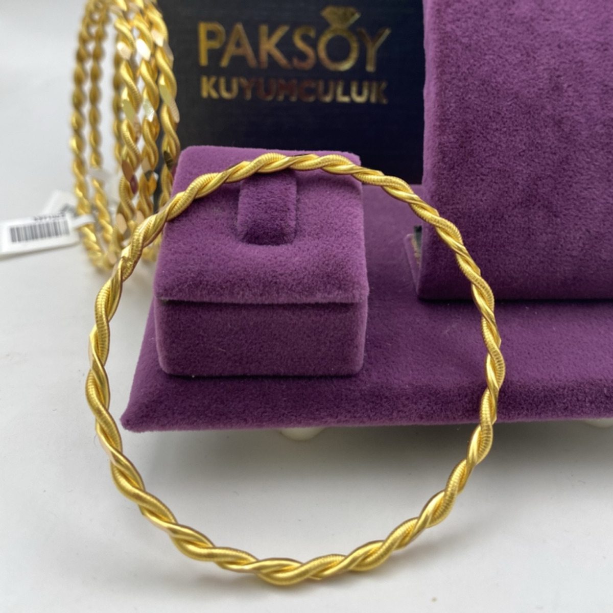 22 Ayar Altın Bilezik Kıvırcık 25.65gr - BZ01478 - Fotoğraf 1