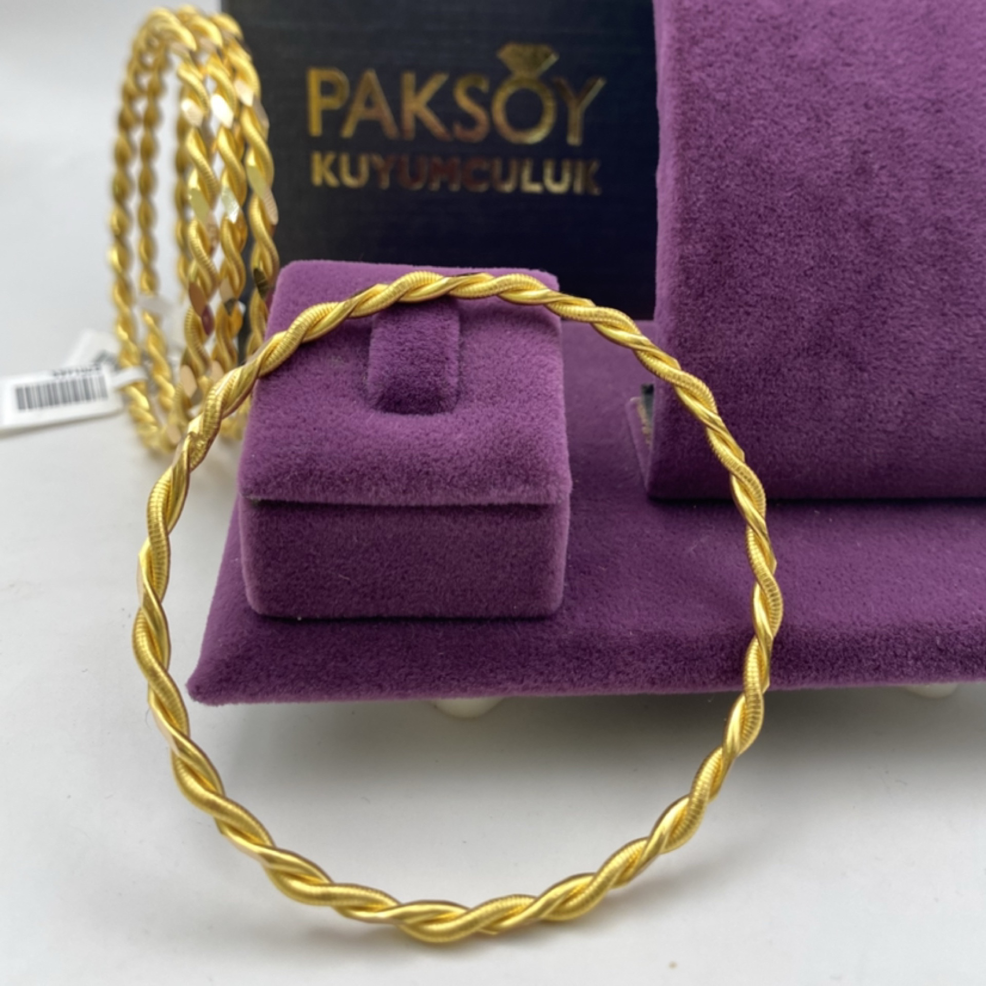 22 Ayar Altın Bilezik Kıvırcık Burma 20.03gr - BZ01479 - Fotoğraf 4