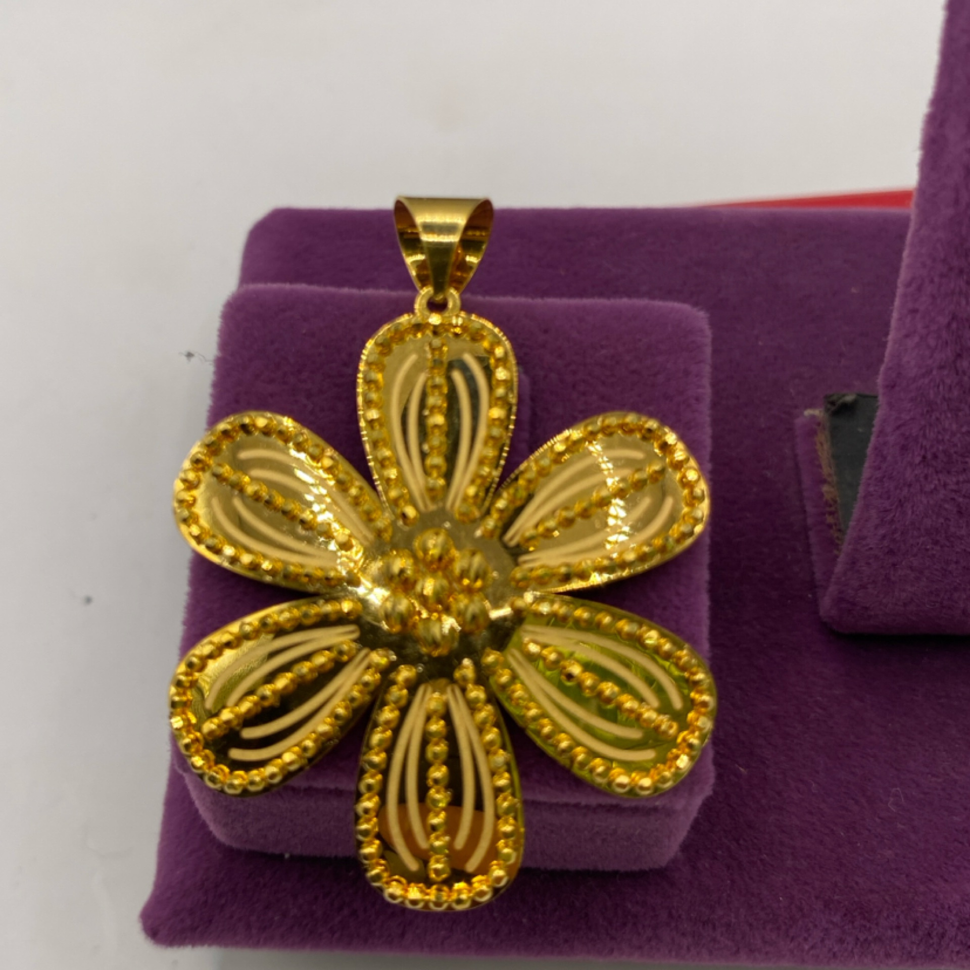 22 Ayar Altın Kolye Ucu Dorikalı Gül 5.79gr - Z00153 - Fotoğraf 4