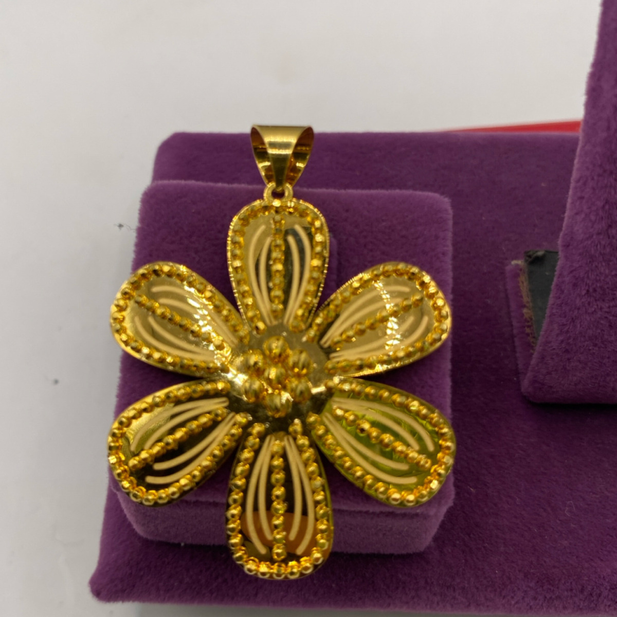 22 Ayar Altın Kolye Ucu Dorikalı Gül 5.79gr - Z00153 - Fotoğraf 4
