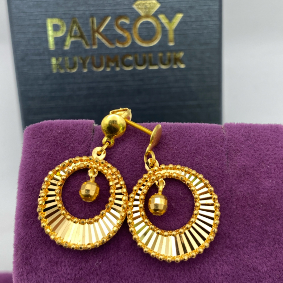 halka dorika Model 22 Ayar Küpe 4.69gr - K01160