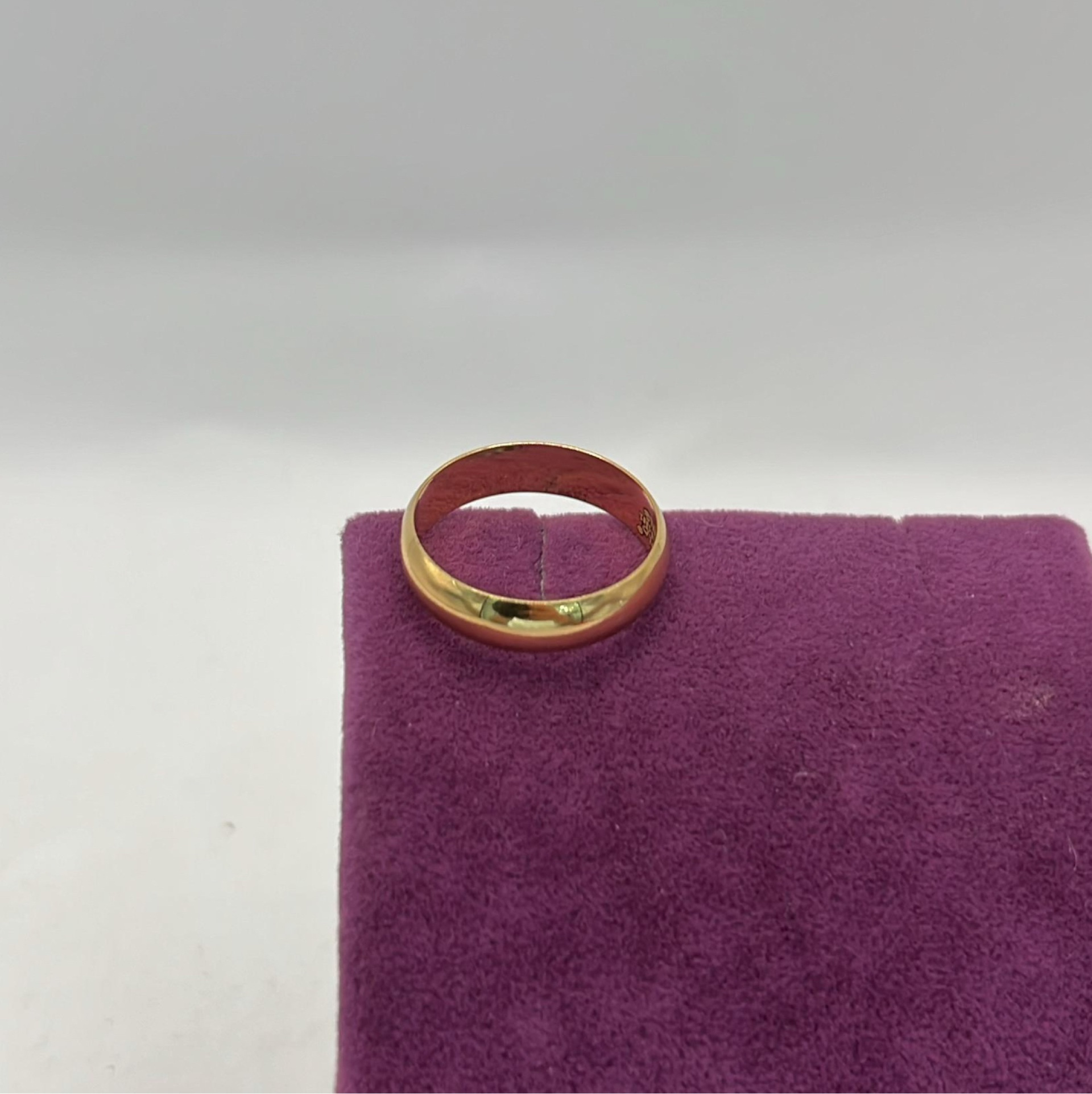 22 Ayar Altın Yüzük Düz Çilalı 3.93gr 20 Numara - Y01248 - Fotoğraf 5