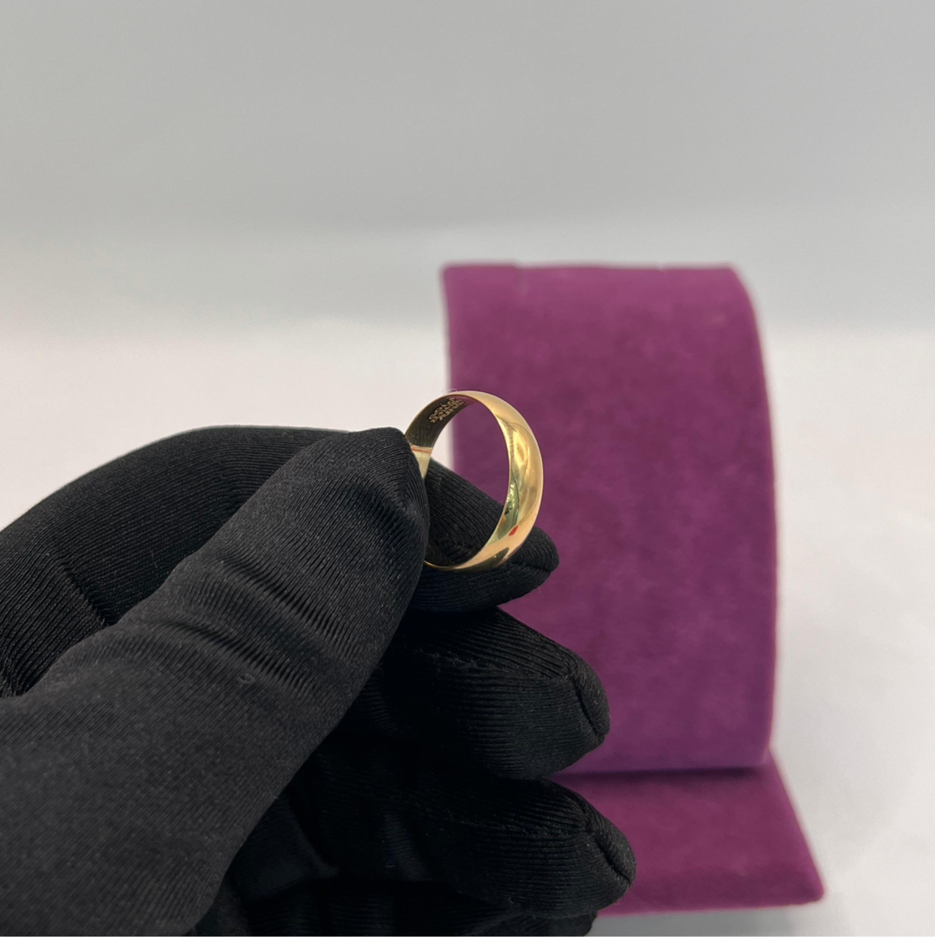 22 Ayar Altın Yüzük Düz Çilalı 3.24gr 22 - Y01253 - Fotoğraf 4