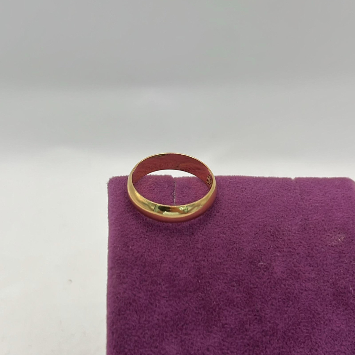 22 Ayar Altın Yüzük Düz Çilalı 3.24gr 22 - Y01253 - Fotoğraf 5