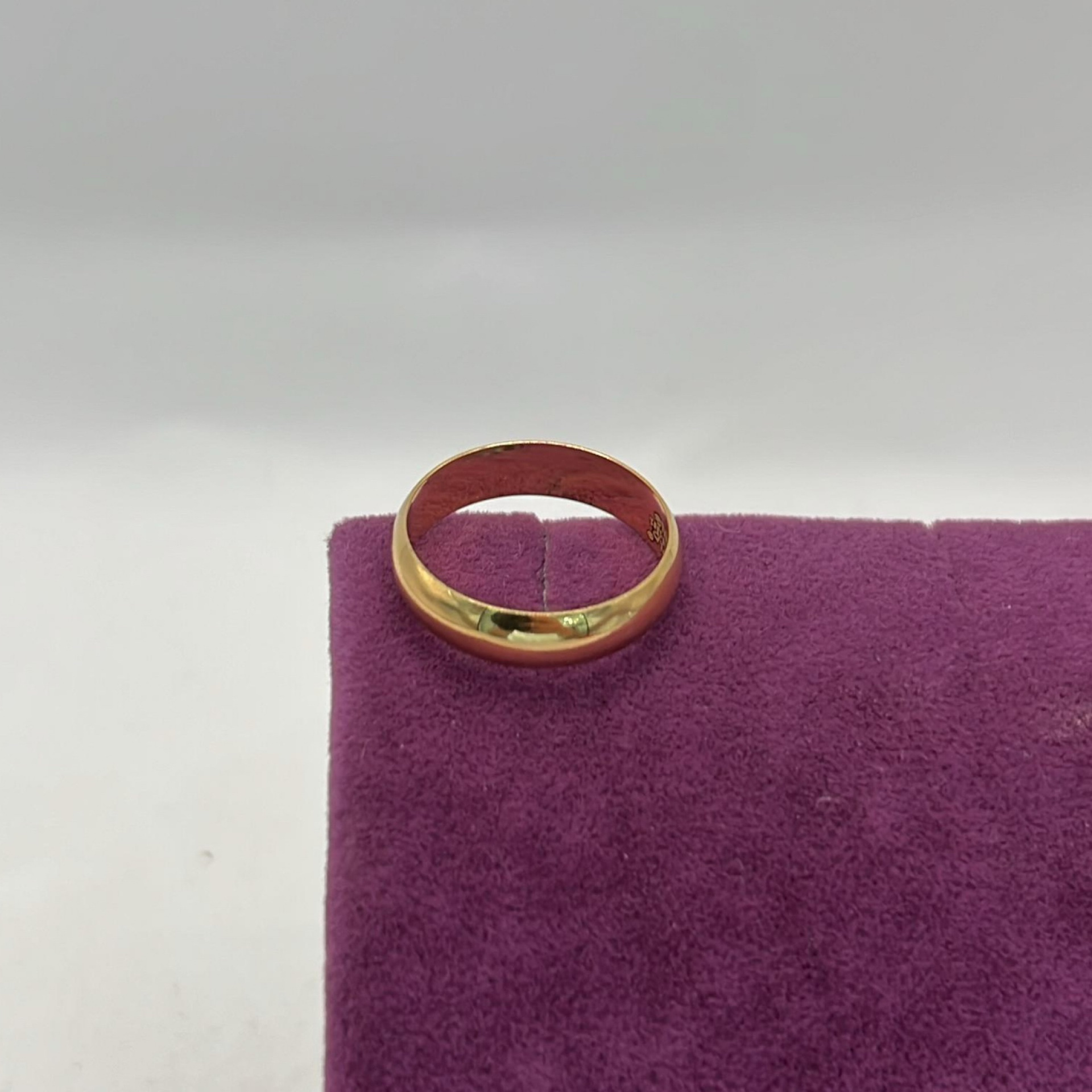 22 Ayar Altın Yüzük Düz Çilalı 4.33gr 26 - Y01259 - Fotoğraf 5